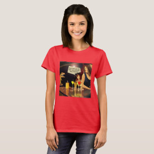 T-shirt Sortie nocturne des dames drôles avec T-Rex