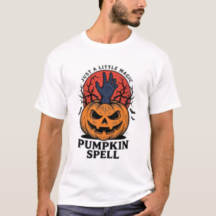 T-shirt Sortilège de citrouille vintage Halloween sorcière