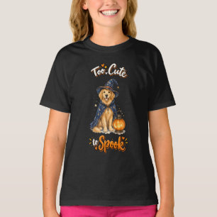 T-shirt Sortilèges de sorcier de retriever doré mignon d'H