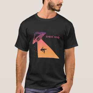 T-shirt Soucoupe volante OVNI Les astronautes sont Aliens 