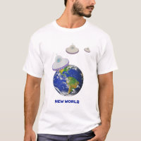 T-Shirt soucoupes volantes autour du monde
