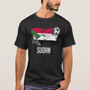 T-shirt Soudan Drapeau Jersey Soudanais Équipe de football