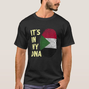 T-shirt Soudan Mon Adn Soudan Équipe Drapeau Soudanais Sou