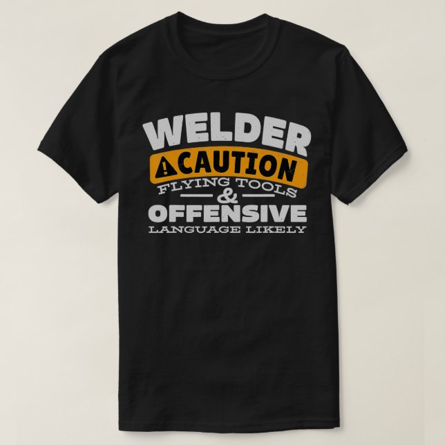 T-shirt Souder Attention Outils De Vol Et Langue Offensive (Design devant)
