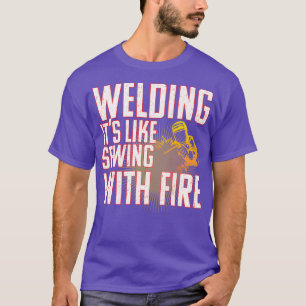 T-shirt Souder Souder Comme Coudre Au Feu