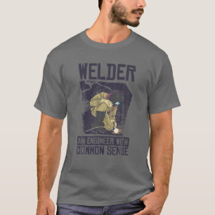 T-shirt Soudeur Un Ingénieur Avec Le Sens Commun Drôle Sou