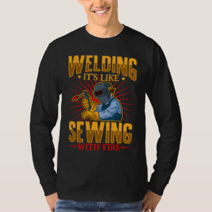 T-shirt Soudeuse   Mécanicienne de soudage Forge Métallurg