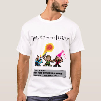 T-shirt Souffle de feu de dragon et de bouclier de 8 bits