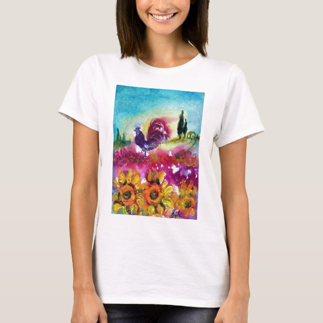 T-SHIRT SOUFFLE ET ROOSTER NOIR (Devant)