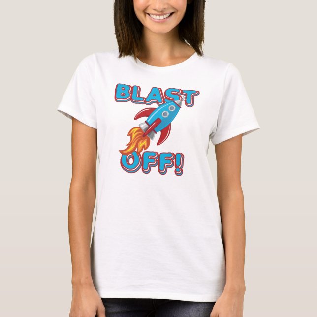 T-shirt Soufflez le bateau de Rocket (Devant)