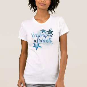 T-shirt Souhait sur une étoile de mer