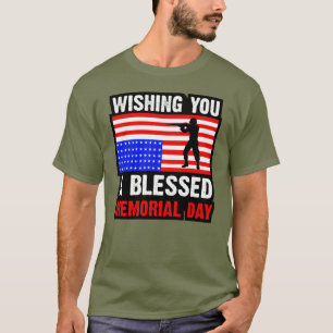 T-shirt Souhaitez-Vous Un Blessed Memorial Day-62237