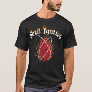 T-shirt Soul Ignites Fire Heart Rock gift