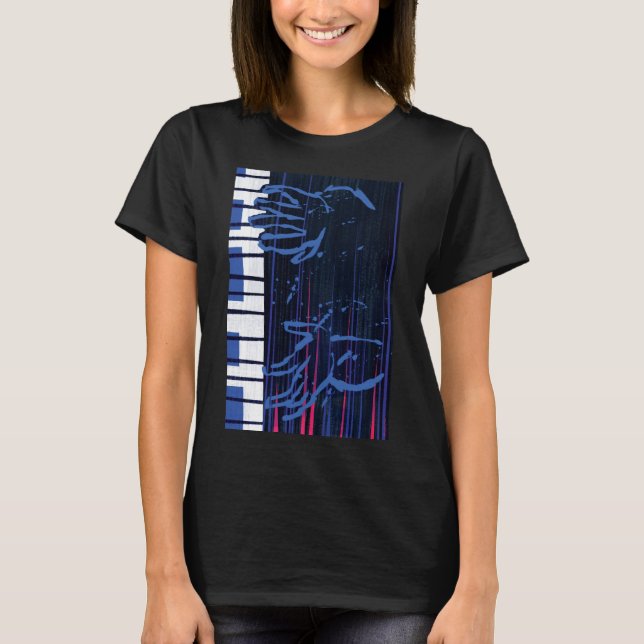 T-shirt Soul | Jazz Piano Editorial Art (Devant)