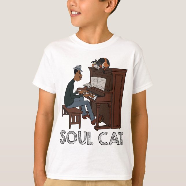 T-shirt Soul | Joe & Mr Mittens au piano (Devant)