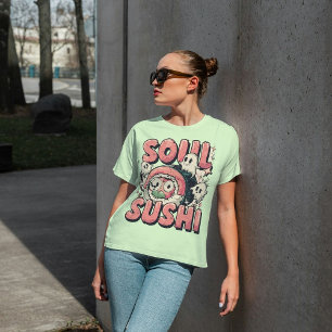 T-shirt Soul Sushi Funky Halloween Sushi Pun