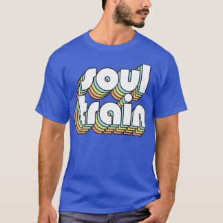 T-shirt Soul Train Retro Rainbow Typographie style défraîc