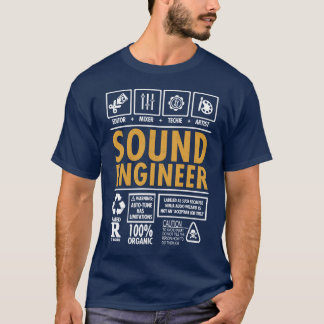T-shirt Sound Engineer Editor Mierechie Artist Job Funny f