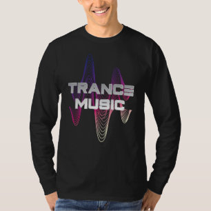 T-shirt Sound Wave Design pour les fans de musique Trance