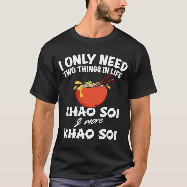 T-shirt Soupe de nouilles alimentaires thaïlandaise et asi (Devant)