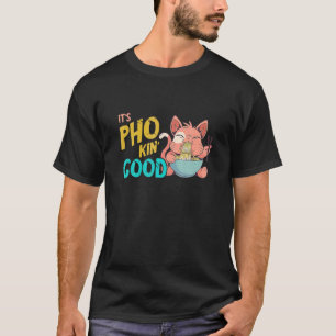 T-shirt Soupe de nouilles Pho Bol de Pho Bol de chat vietn