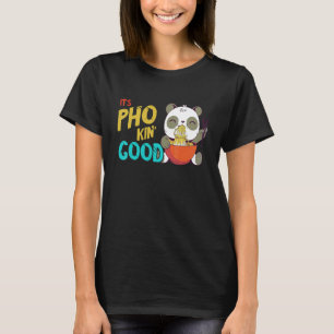 T-shirt Soupe de nouilles Pho Bol de Pho Panda Nourriture