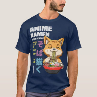 T-shirt Soupe de nouilles Ramen Fox Otaku 1557