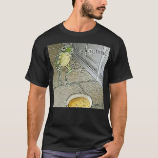 T-shirt Soupe temps mème Frog mème