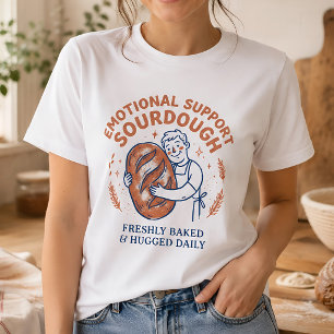 T-shirt Sourdough de soutien émotionnel Boulanger de pain