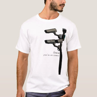 T-shirt Sourient votre dessus appareil-photo