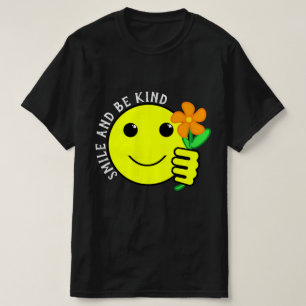 T-shirt Souriez et soyez amies