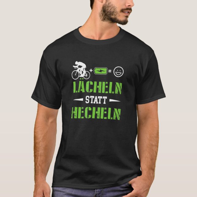 T-shirt Souriez Plutôt Que De Panter Vélo Électrique Vélo  (Devant)