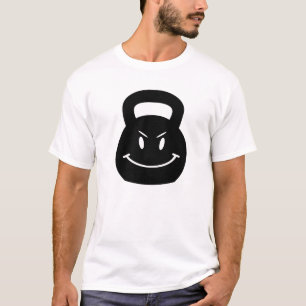 T-SHIRT SOURIRE AFFECTÉ MAUVAIS DE KETTLEBELL
