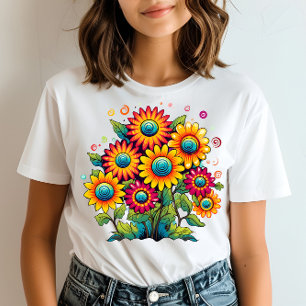 T-shirt Sourire aux tournesols