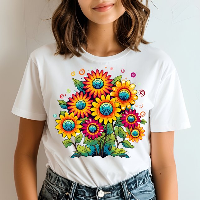 T-shirt Sourire aux tournesols (Créateur téléchargé)