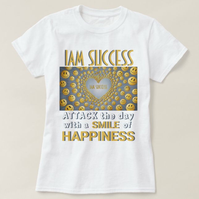 T-SHIRT SOURIRE DE BONHEUR (Design devant)