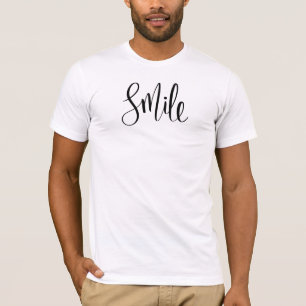 T-shirt Sourire, design de texte inspirant