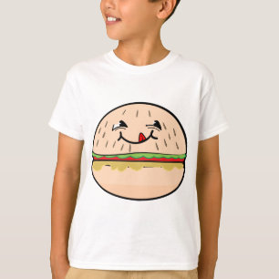 T-shirt Sourire drôle d'hamburger