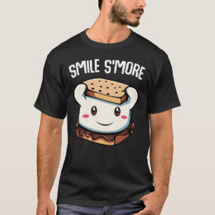 T-shirt Sourire encore plus jolies smores camping feu de c