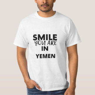 T-SHIRT SOURIRE QUE VOUS ÊTES AU YÉMEN
