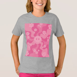T-shirt Sourire - rose