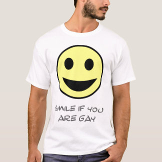 T-shirt sourire si vous êtes gais