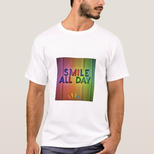 T-shirt Sourire toute la journée (Devant)