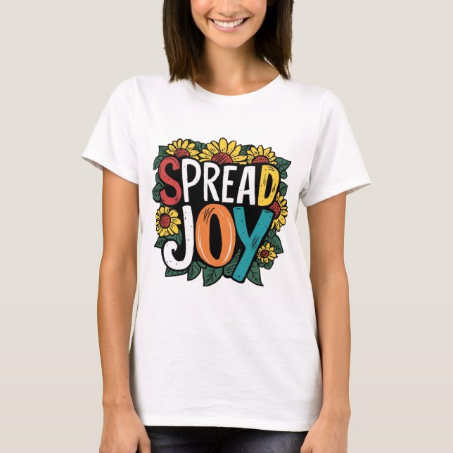 T-shirt "Sourires de tournesol" (Devant)