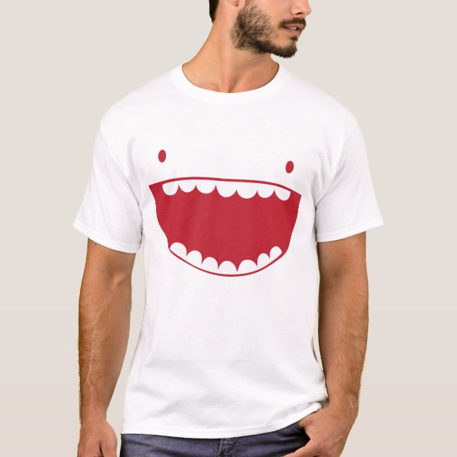 T-shirt Sourires drôles de visage (Devant)