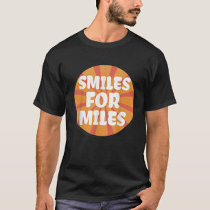 T-shirt Sourires Pour Miles Amusants Énergie Positive Yoga