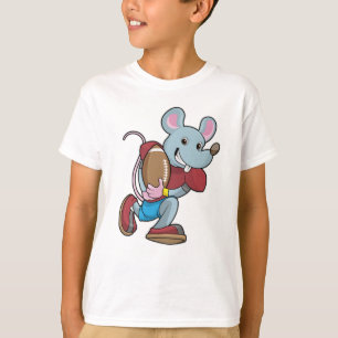 T-shirt Souris au football avec équipement
