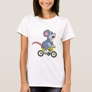 T-shirt Souris avec vélo