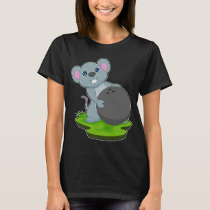 T-shirt Souris Bowling Boule de bowling Sports