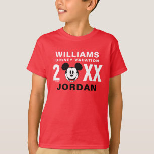 T-shirt Souris classique Mickey Vacances en famille